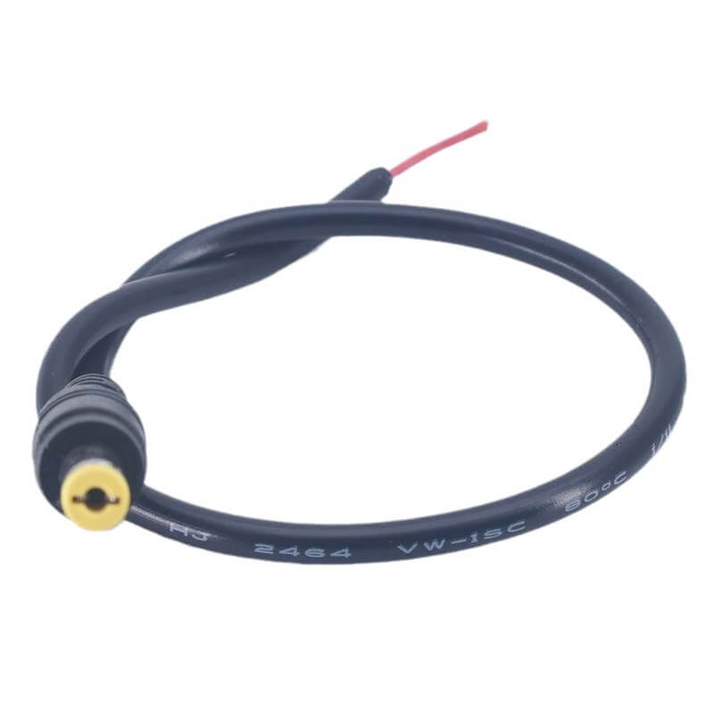 Elecbee DC Power Cable 5.5*2.5mm Male Connector DC5.5*2.5MM Monitor Power Cable 30cm